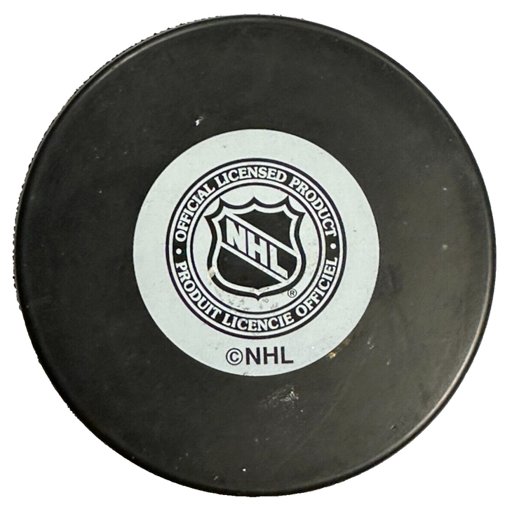 Henri Richard Autographed Montreal Canadiens Hockey Puck HOF