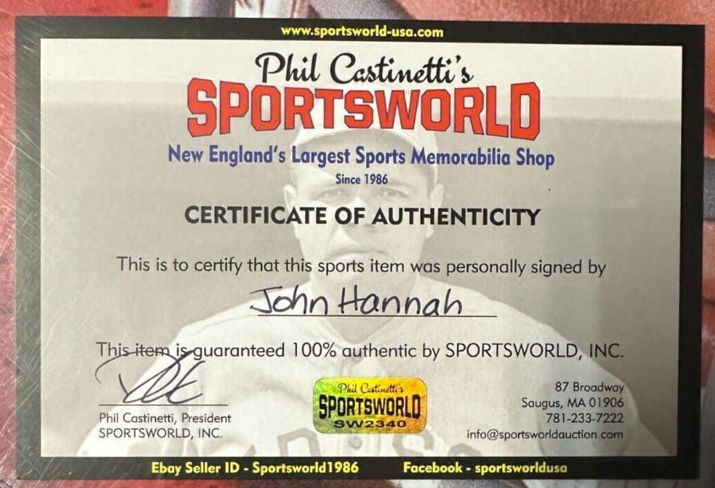John Hannah Autographed 8/3/1981 Sports Illustrated 16x20 Cover Photo Patriots