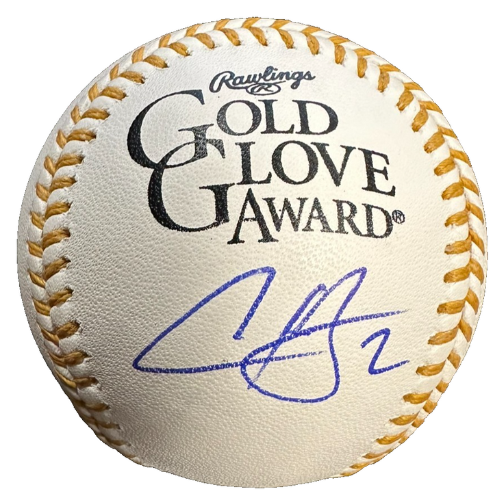 Alex Bregman Autographed Rawlings Gold Glove Baseball Red Sox Astros