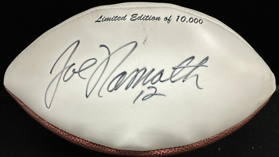 Joe Namath Autographed New York Jets Limited Edition Football HOF NFL BAS
