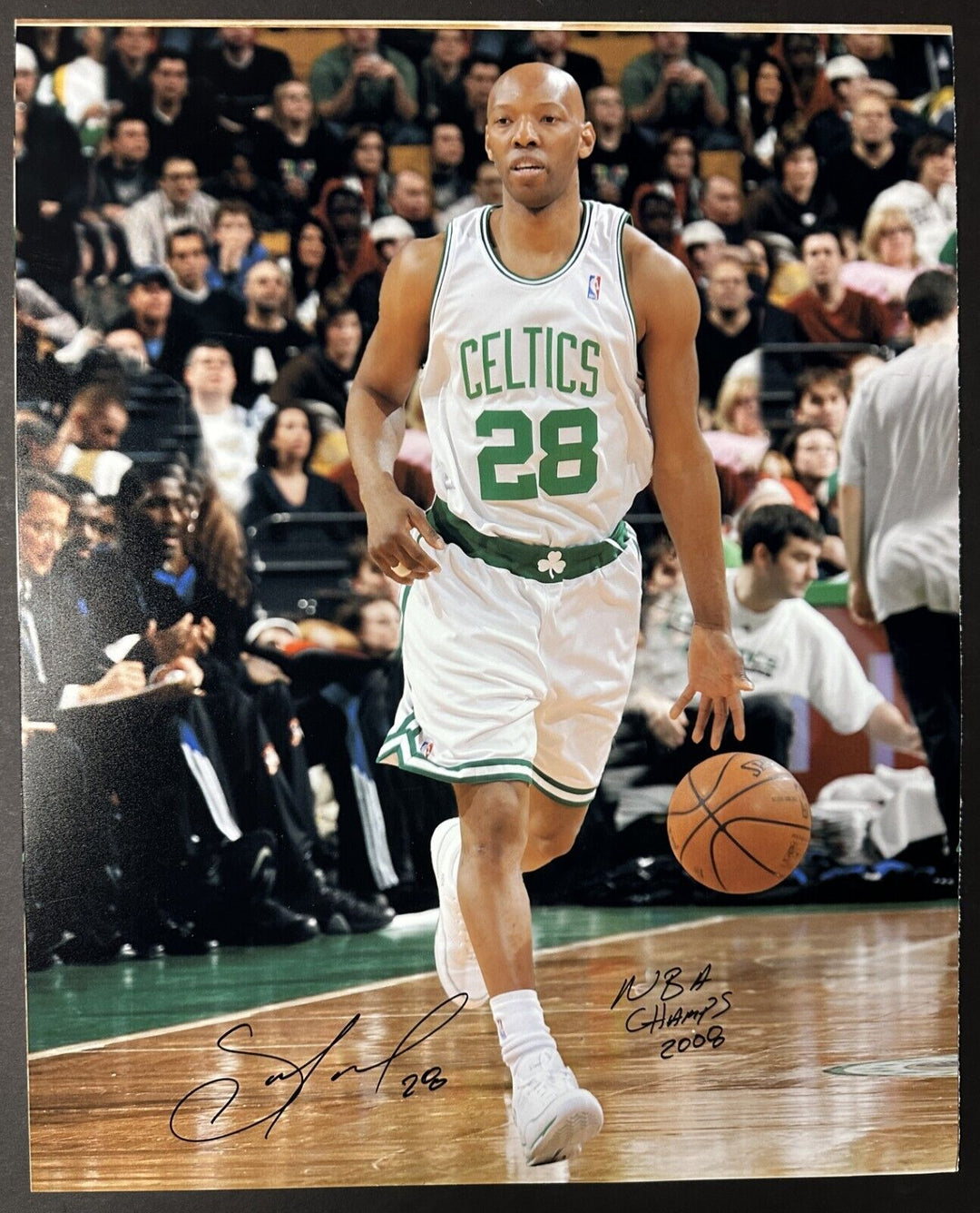 Sam Cassell Autographed 16x20 Photo W/ NBA Champs 2008 Boston Celtics