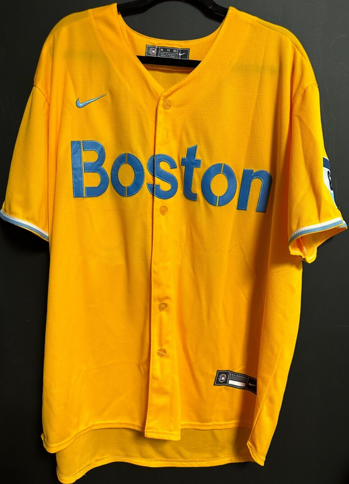 Brayan Bello Autographed Boston Red Sox City Connect Jersey W/ El Nino Insc BAS
