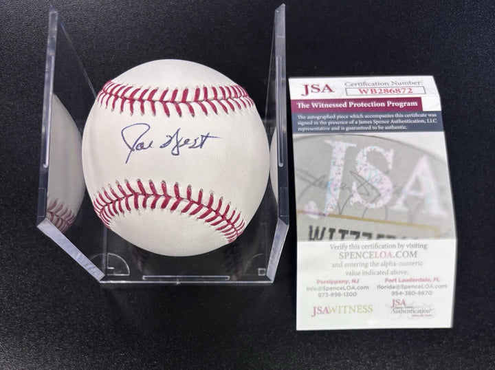Joe West Signed OMLB 2017 Post Season Ball JSA COA Major League Baseball Umpire