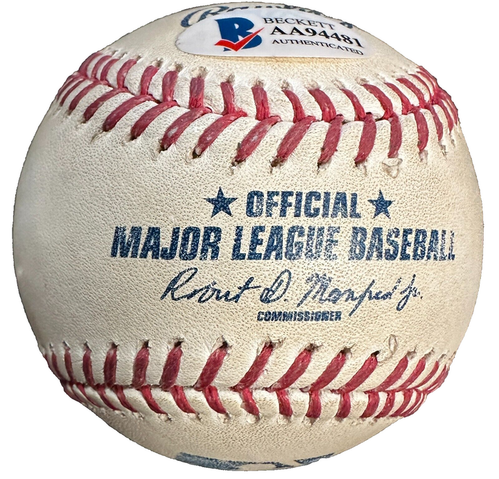 Andre Dawson Autographed Official Major League Baseball BAS HOF Cubs