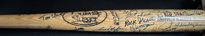 Boston Red Sox Autographed Bat Williams Yaz Tiant Remy Wood