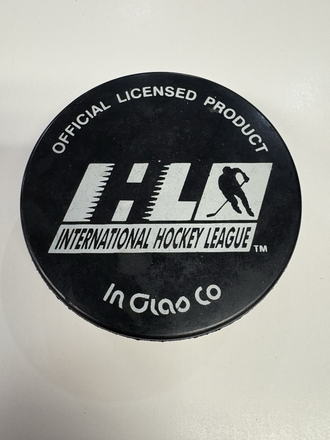 Vintage IHL Utah Grizzlies Official Hockey Puck