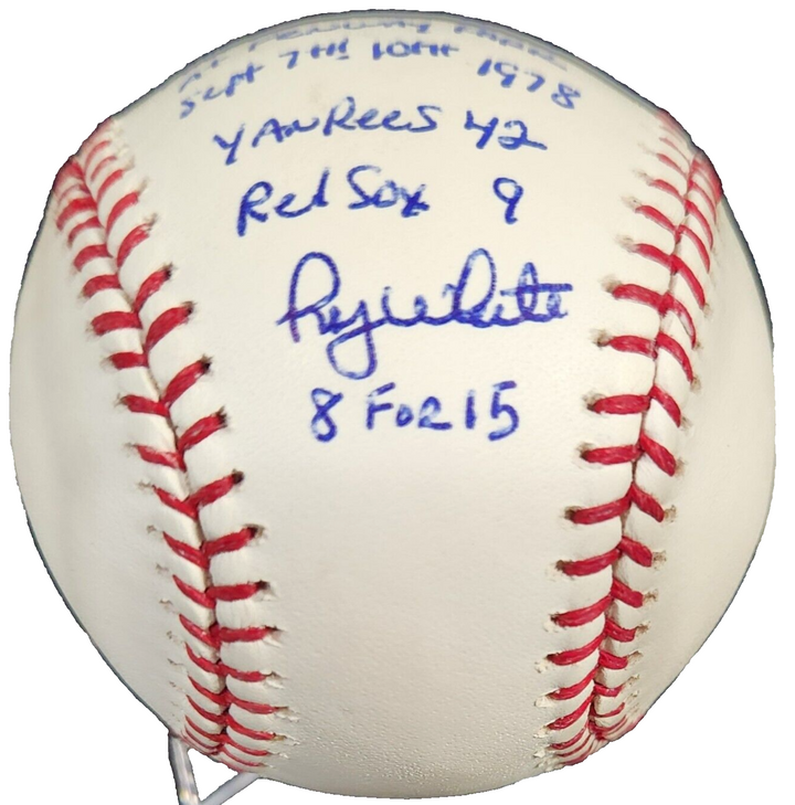 Roy White Signed Inscribed 100 Year Fenway Park Baseball Yankees Red Sox COA