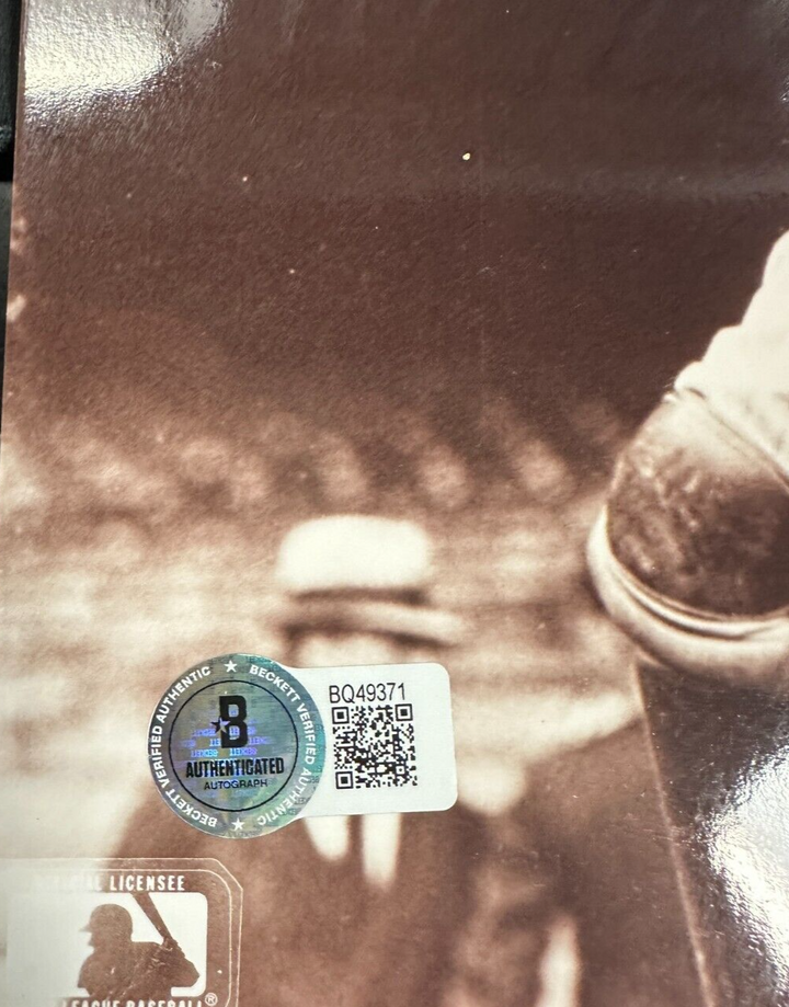 Bill Dickey Autographed 8x10 Photo New York Yankees BAS HOF +