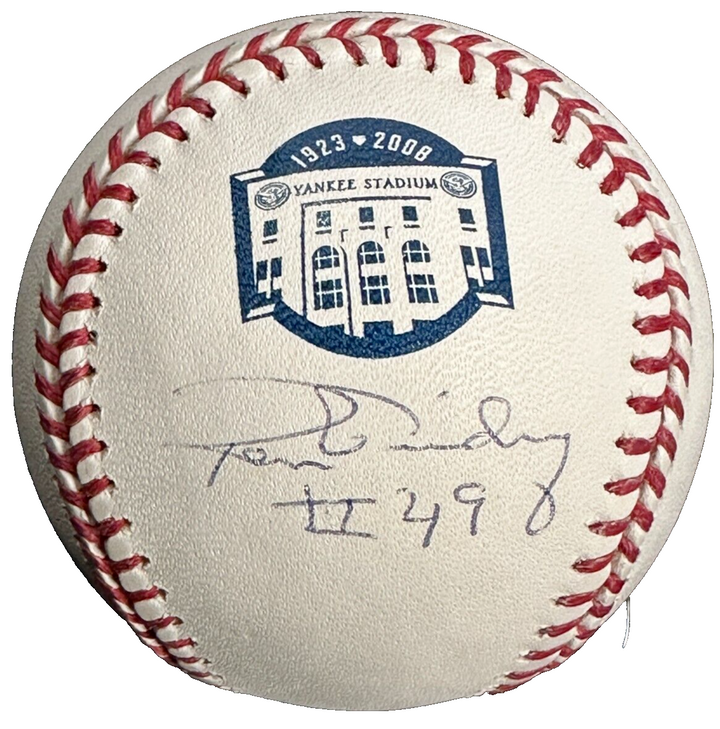 Ron Guidry Autographed Official 2008 Yankee Stadium Commemorative Baseball