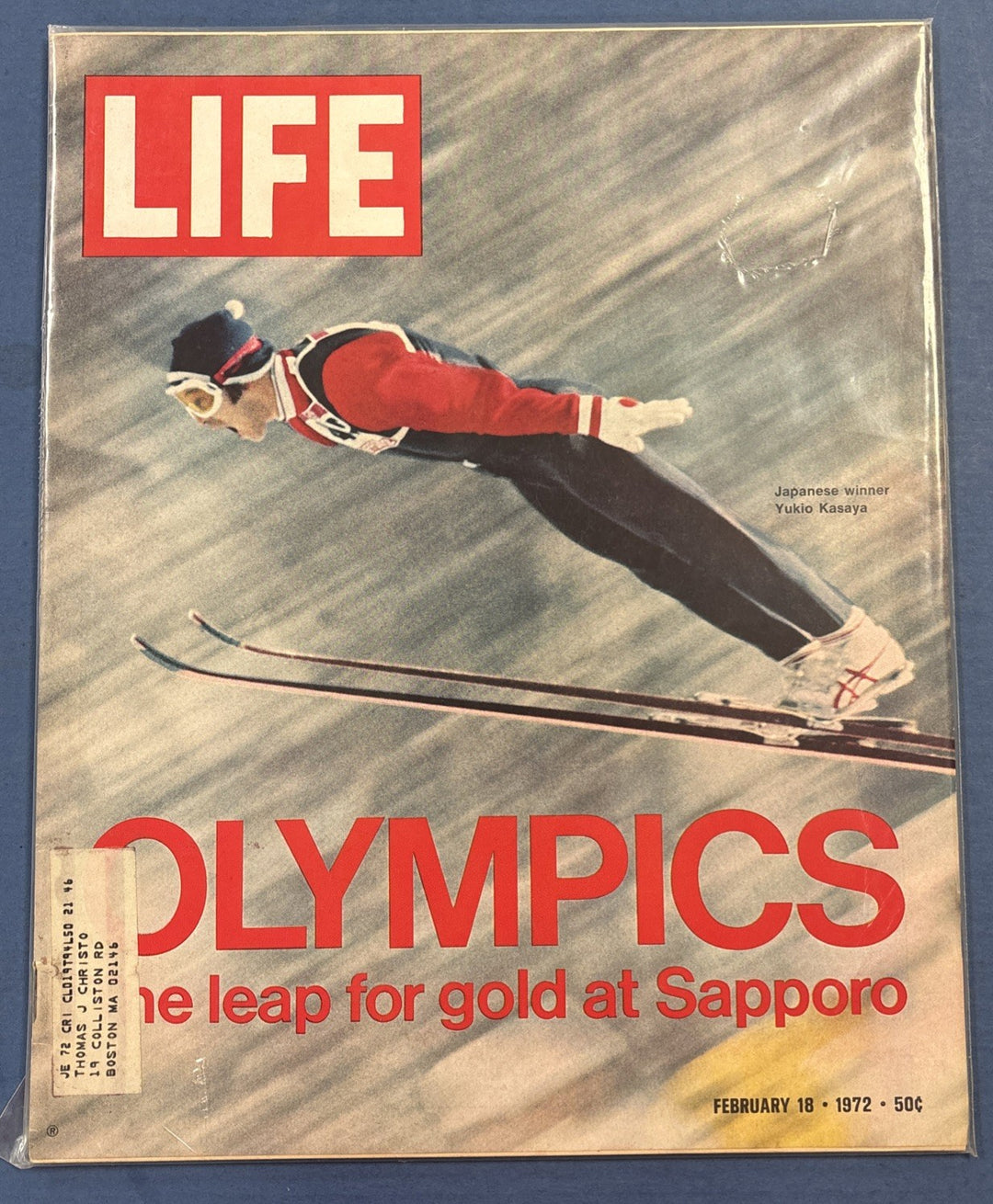 Life Magazine Olympics The Leap For Gold At Sapporo Yukio Kasaya Feb 18 1972