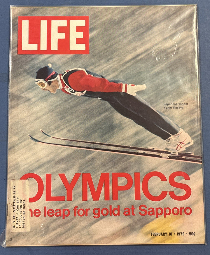 Life Magazine Olympics The Leap For Gold At Sapporo Yukio Kasaya Feb 18 1972
