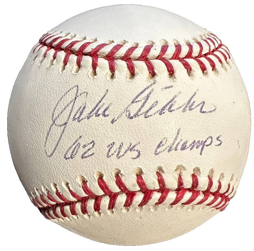 Jake Gibbs Autographed OML Baseball W/ 62 WS Champs Insc PSA Yankees
