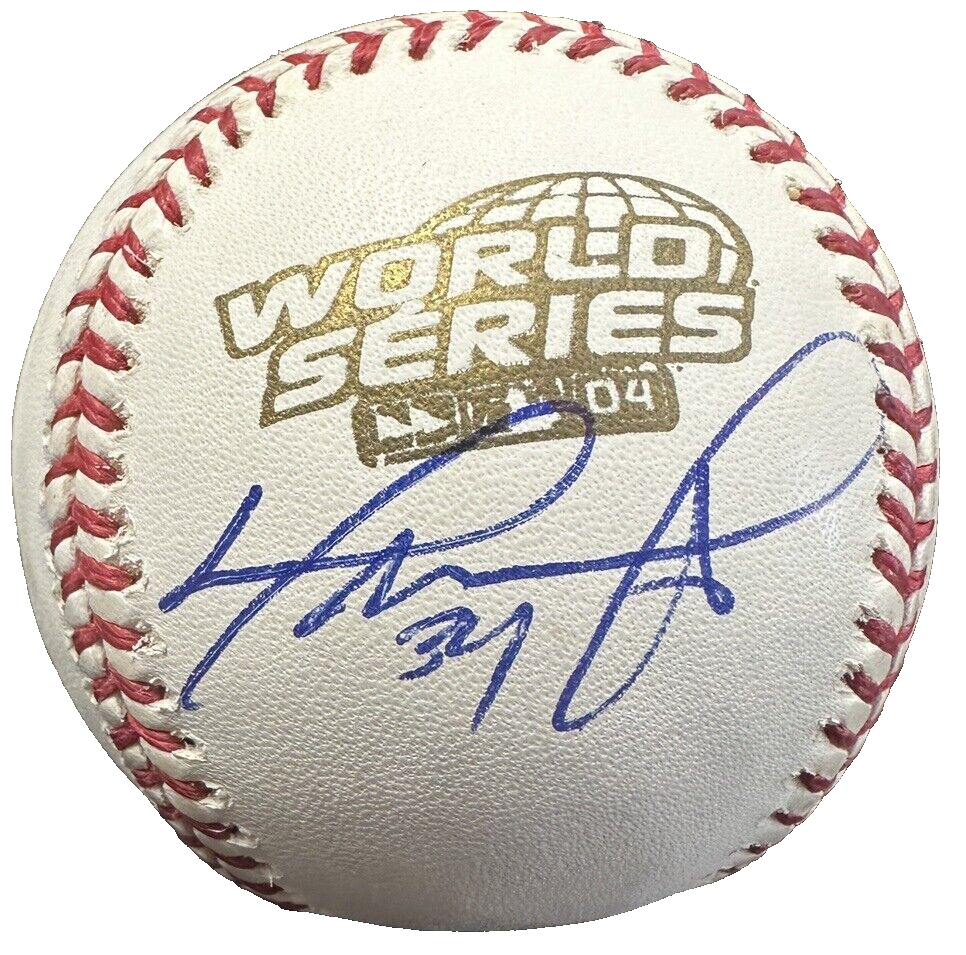 David Ortiz Autographed Official 2004 World Series Baseball Red Sox BAS Red Sox