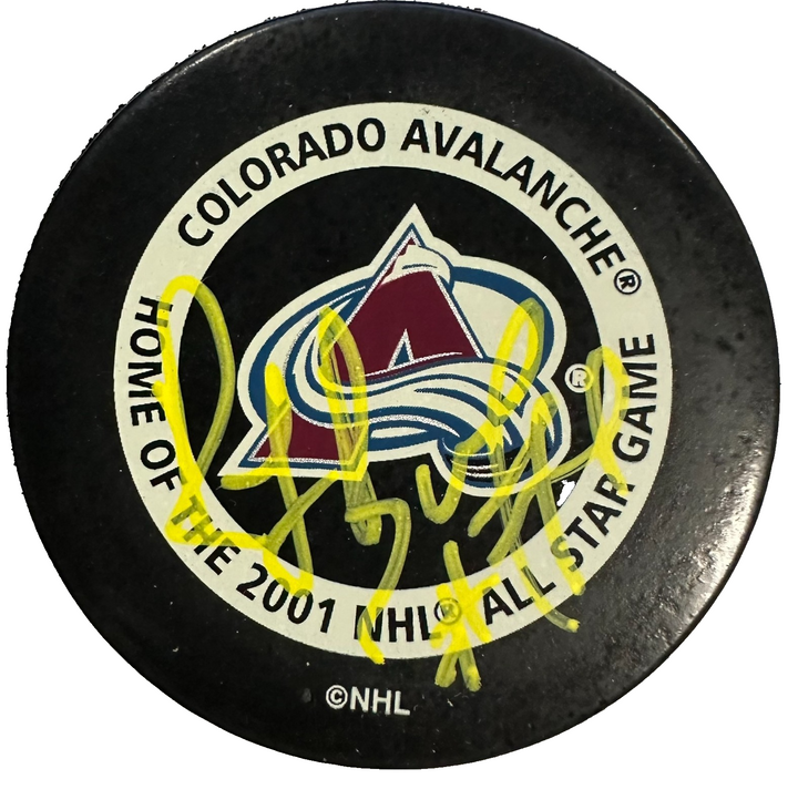 Ray Bourque Autographed 2001 NHL All-Star Game Official Game Puck BAS