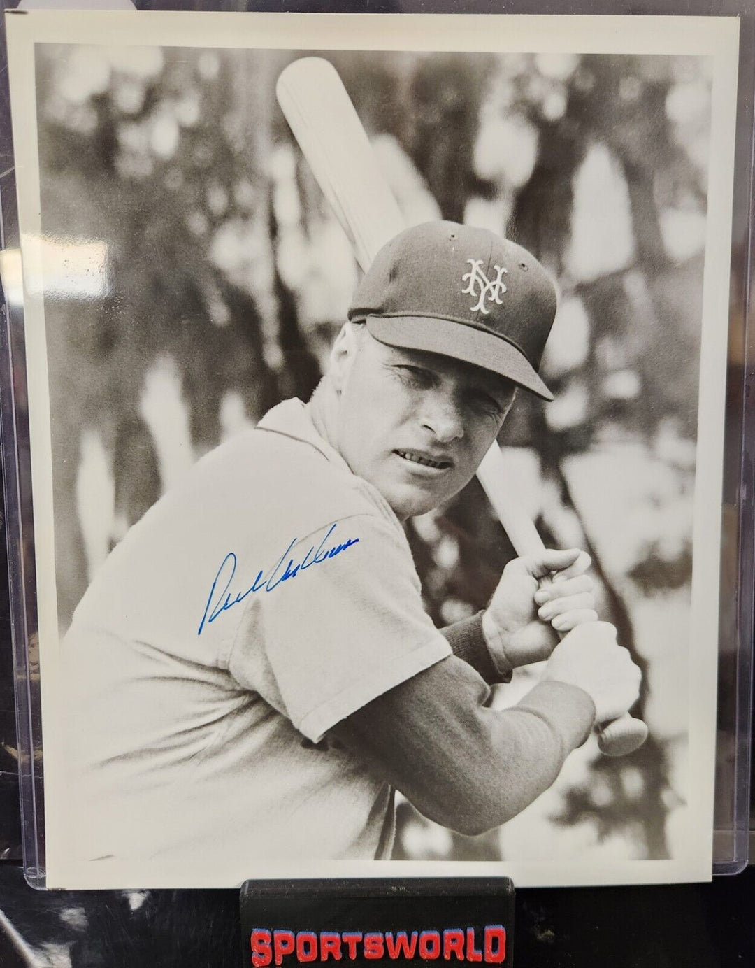 Richie Ashburn Signed 8x10 Photo New York Mets Philadelphia Phillies HOF COA