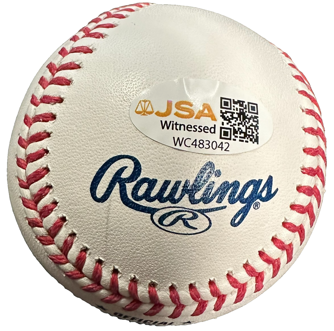 Bruce Hurst Autographed Official Major League Baseball Boston Red Sox JSA