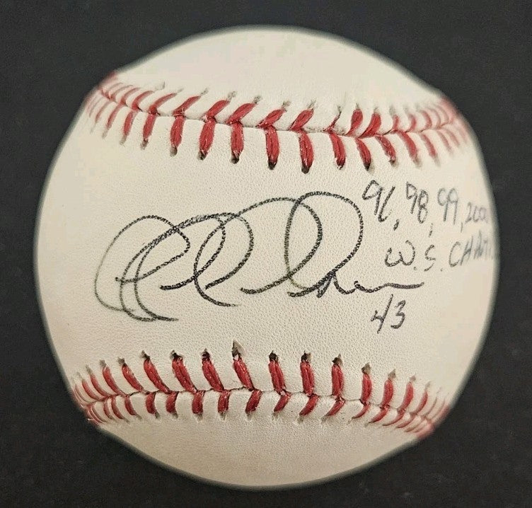 Jeff Nelson Signed Inscribed OML Baseball MLB Holo