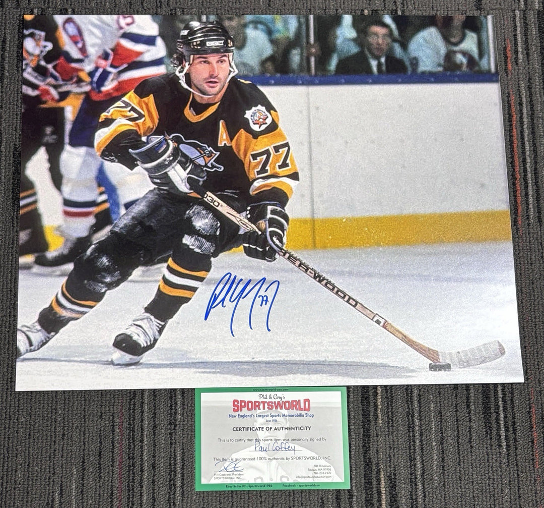 Paul Coffey Autographed Pittsburgh Penguins 16x20 Photo HOF