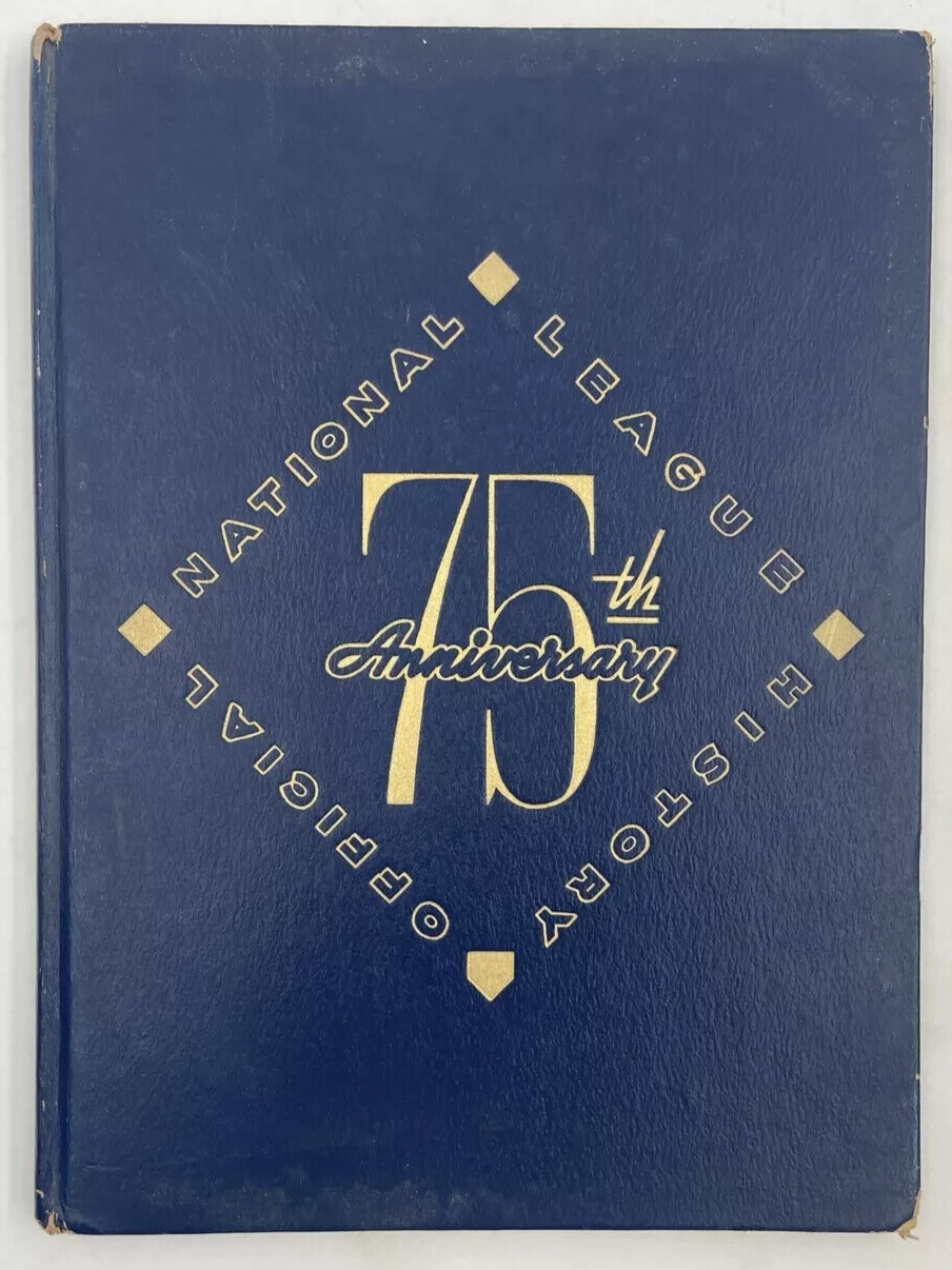 Vintage 75th Anniversary of The National League Hardcover Book