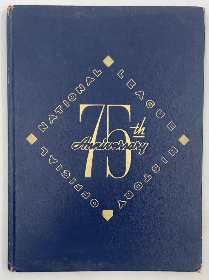Vintage 75th Anniversary of The National League Hardcover Book