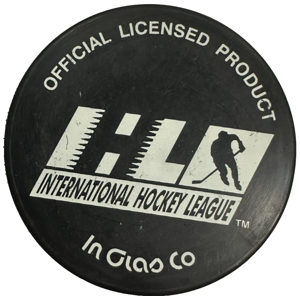 Vintage Kalamazoo Wings Official Hockey Puck IHL
