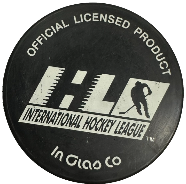 Vintage Kalamazoo Wings Official Hockey Puck IHL
