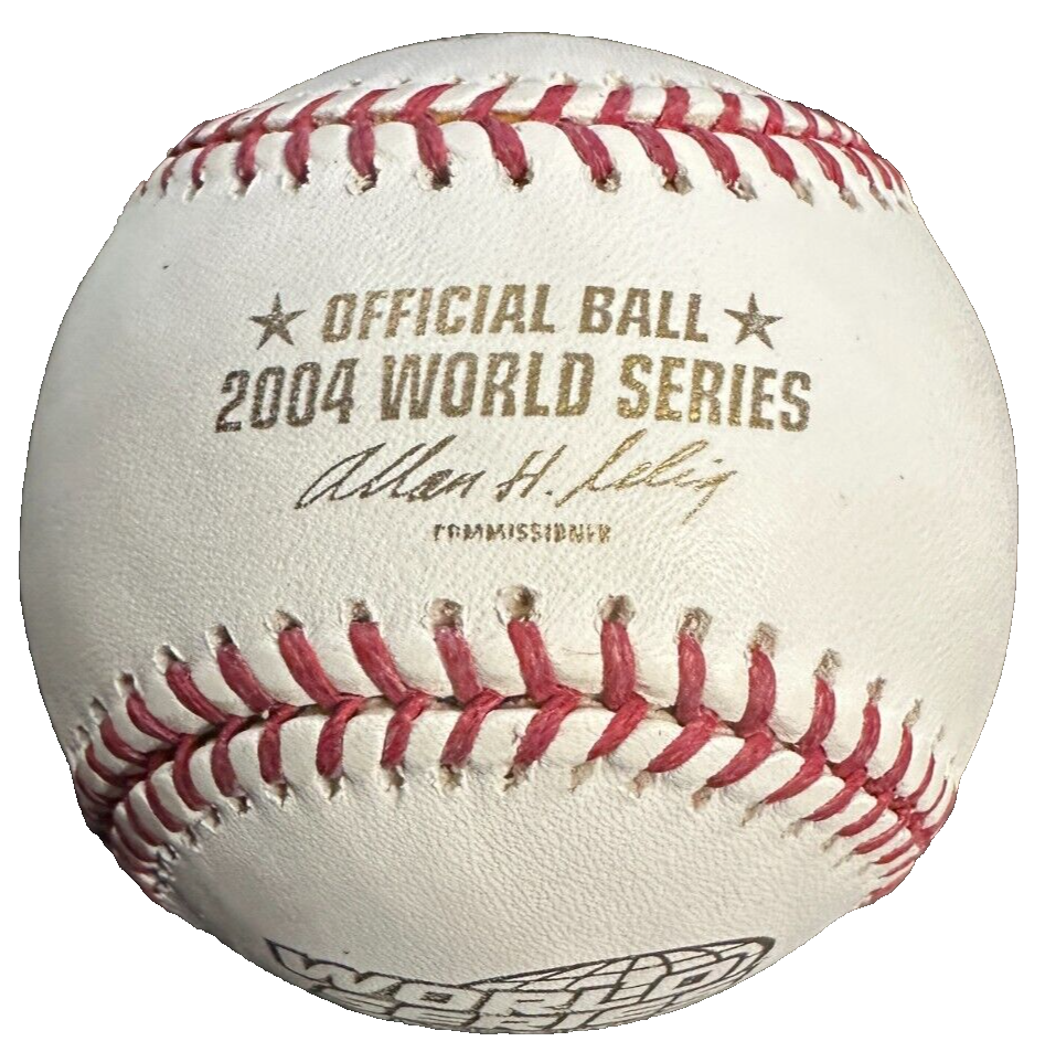 Terry Francona Autographed Official 2004 World Series Logo Baseball Red Sox