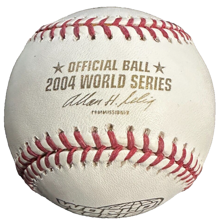 Terry Francona Autographed Official 2004 World Series Logo Baseball Red Sox
