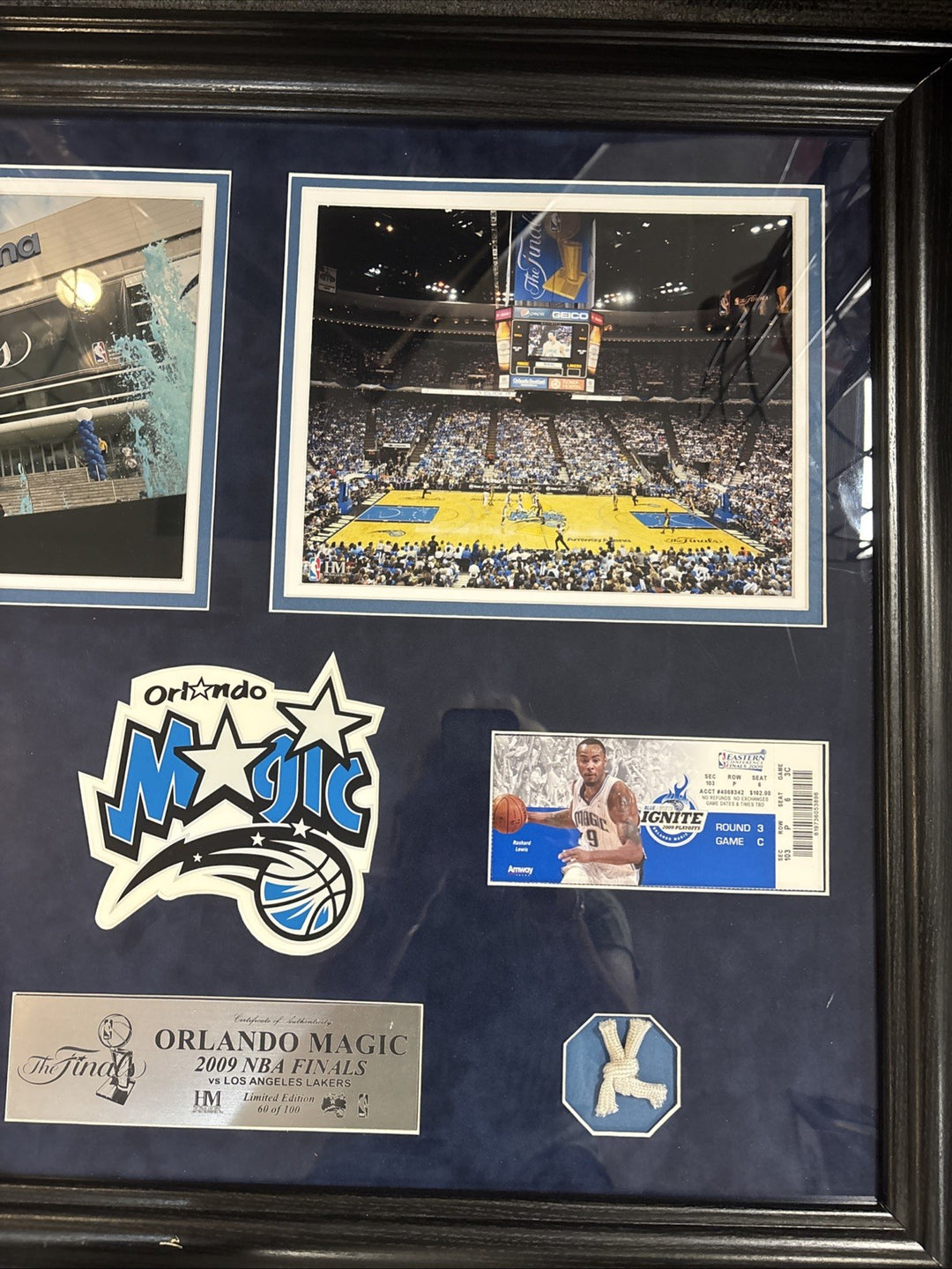 2009 NBA Finals Magic Vs Lakers Framed Collage /100 Hamilton Mint