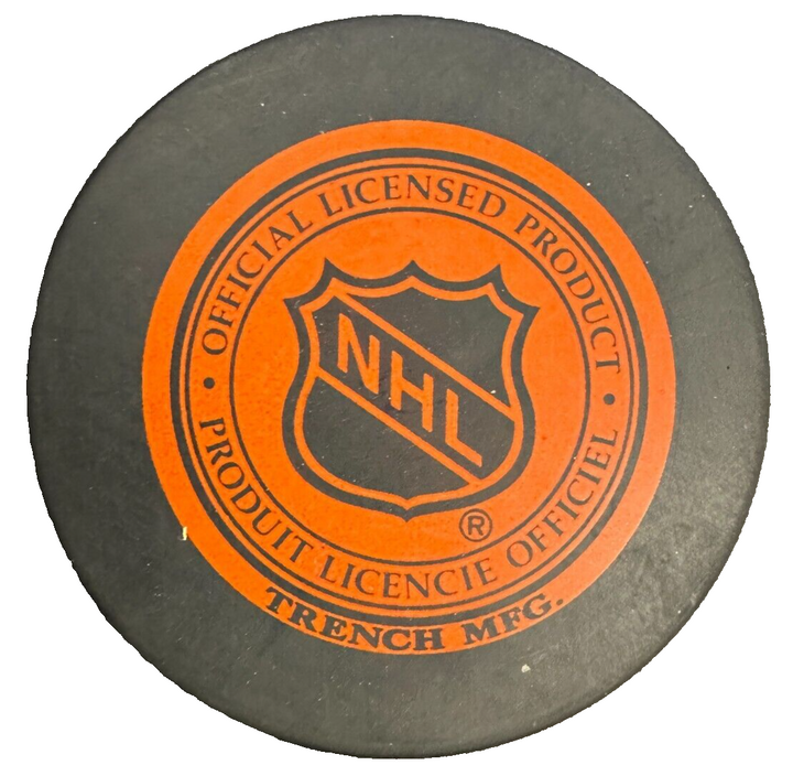 Shawn McEachern Autographed Boston Bruins Hockey Puck NHL