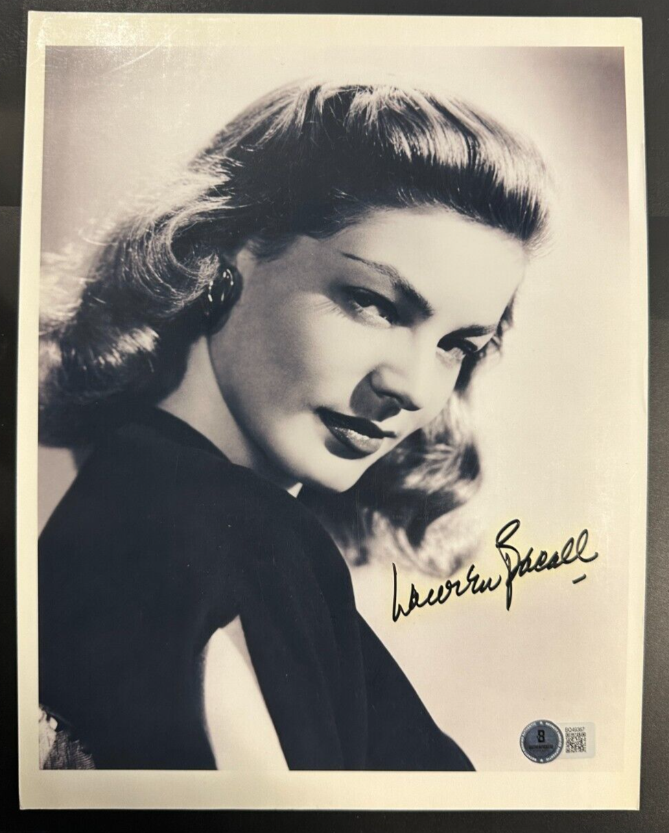 Lauren Bacall Autographed 8x10 Photo BAS Hollywood