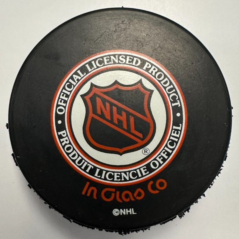 Dave Hanson Autographed Detroit Red Wings Puck NHL Slap Shot The Hanson Brothers
