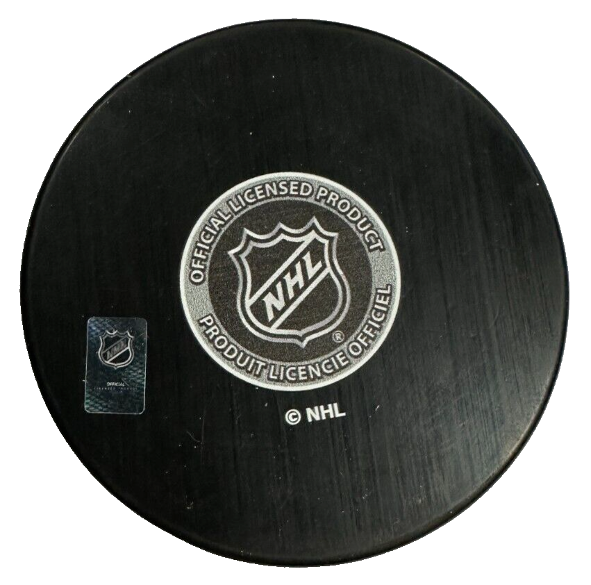 Ed Westfall Signed Boston Bruins 100th Anniversary Puck W/ 70-72 Stanley Cups