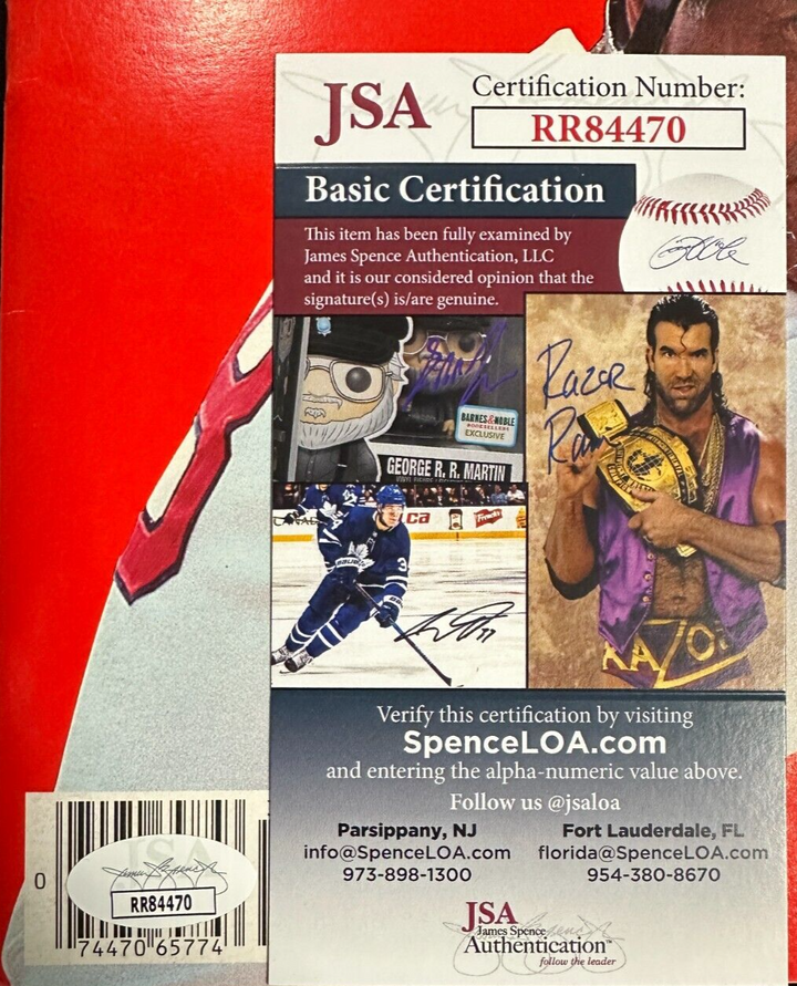 Carl Yastrzemski Autographed 1983 Boston Red Sox Yearbook Final Season JSA