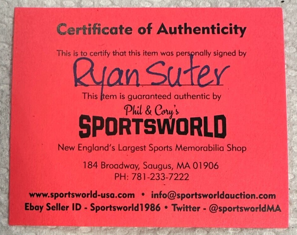 Ryan Suter Autographed Minnesota Wild Hockey Puck NHL