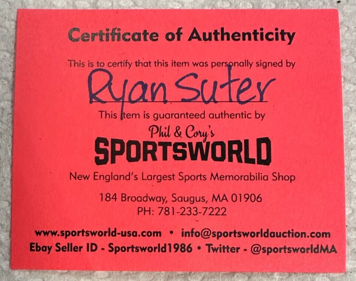 Ryan Suter Autographed Minnesota Wild Hockey Puck NHL