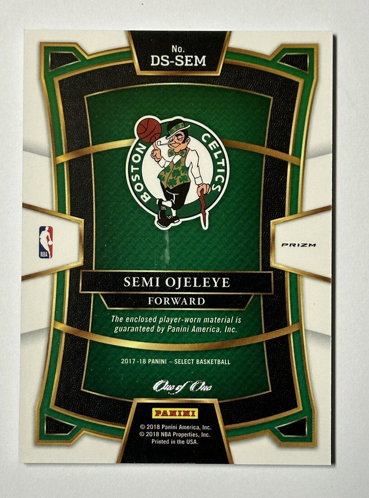 2017-18 Panini Select Semi Ojeleye Draft Selections Black Nike 1/1 Rookie