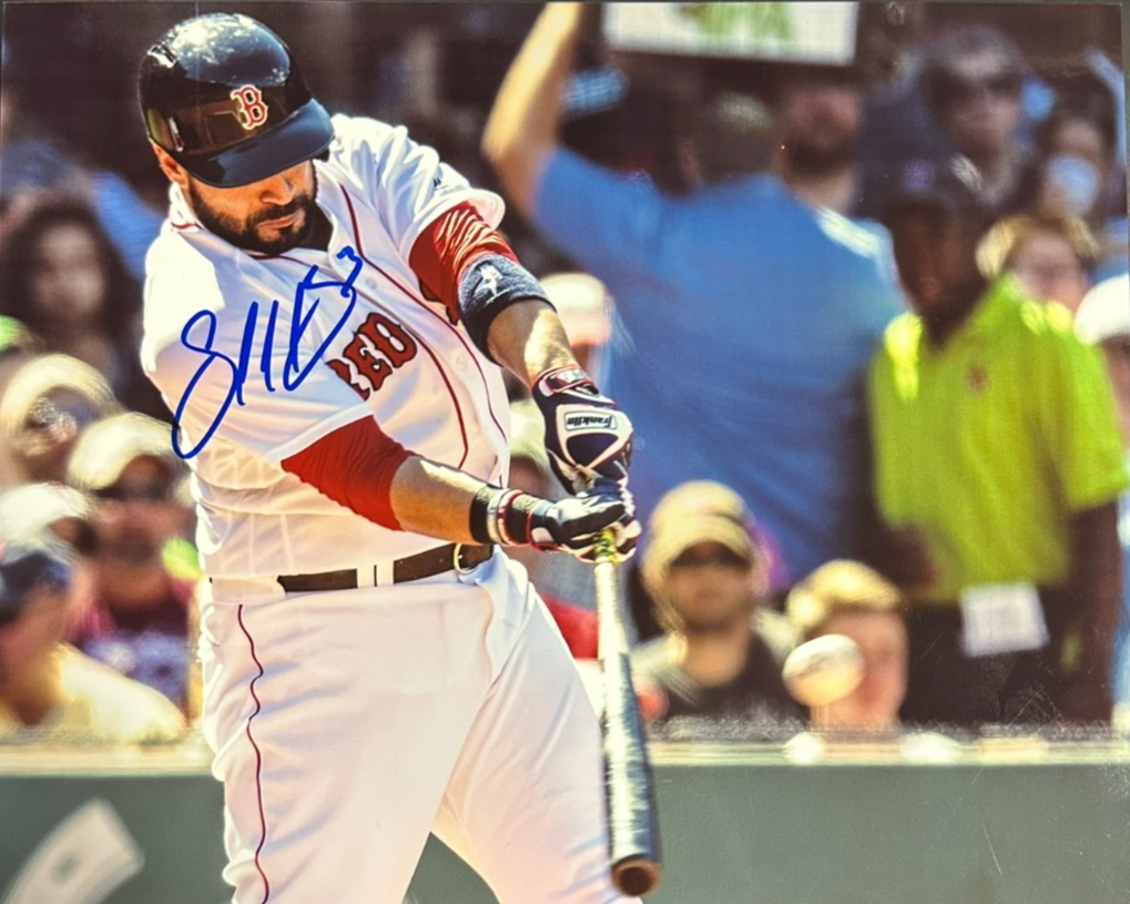 Sandy Leon Autographed Boston Red Sox 8x10 Photo