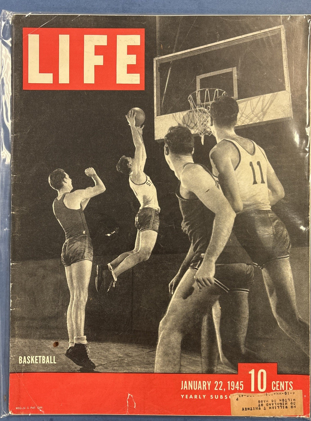 Life Magazine Vintage Basketball January 22 1945