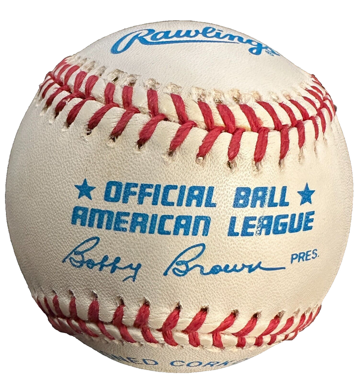 Johnny Pesky & Eddie Pellagrini Signed Official American League Baseball Red Sox