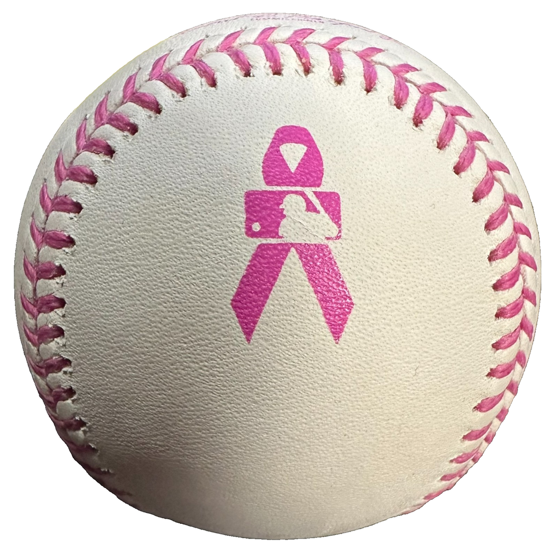 Christian Vazquez Autographed Breast Cancer Mother's Day Baseball Boston Red Sox