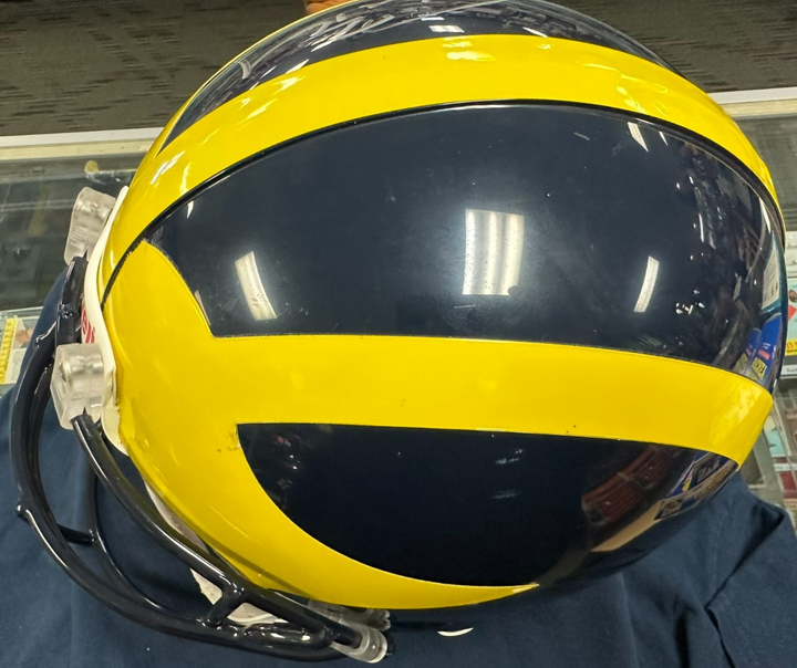Tom Brady Autographed University of Michigan Full Size Authentic Helmet TRISAR