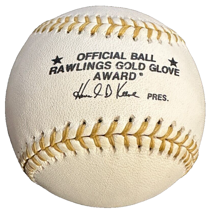 Frank Malzone Autographed Rawlings Gold Glove Baseball W/ 57-58-59 GG Insc