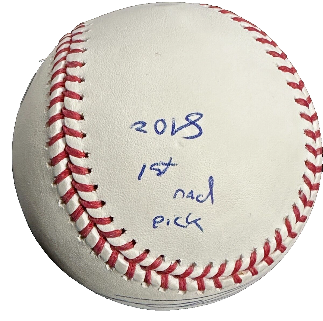 Triston Casas Autographed Official Major League Baseball W/ 2018 1st Round Pick