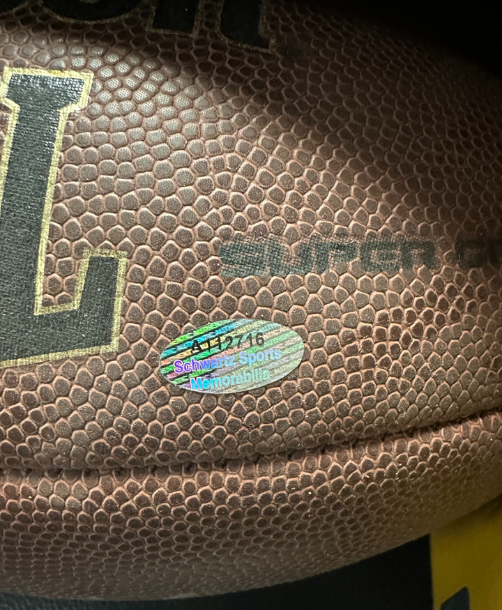 Dave Wilcox Autographed Wilson NFL Football W/ HOF 2000 Insc 49ers