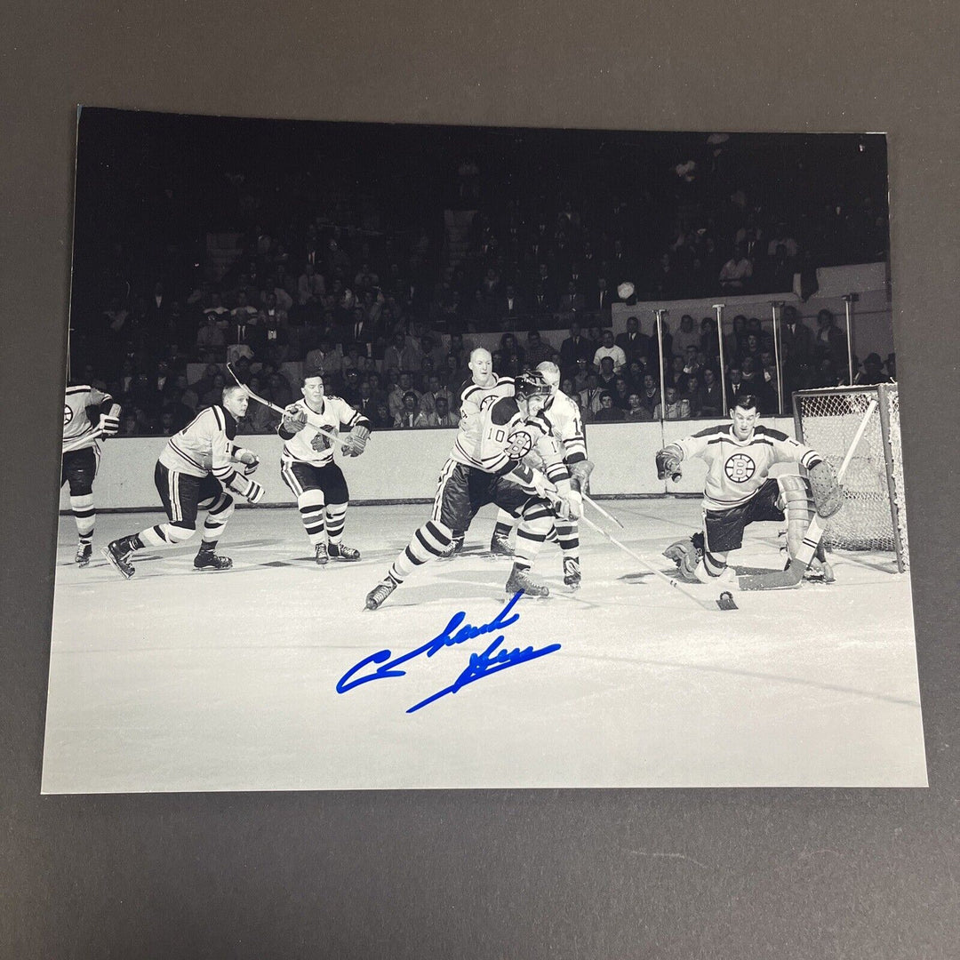 Charlie Burns Signed 8x10 Boston Bruins Sportsworld