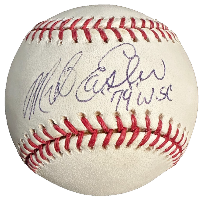 Mike Easler Autographed Official Major League Baseball W/ 79 WSC Pirates