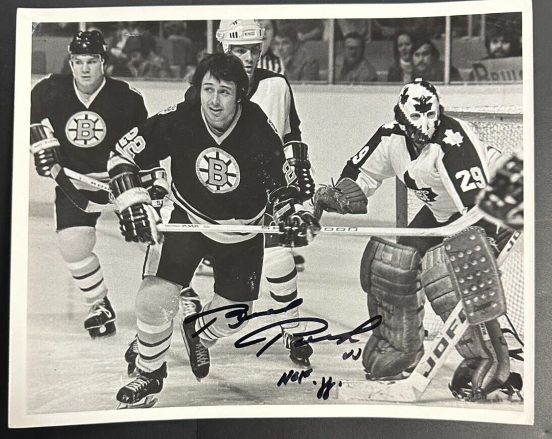 1970’s Brad Park Autographed Original Boston Bruins Photo W/ HOF 88