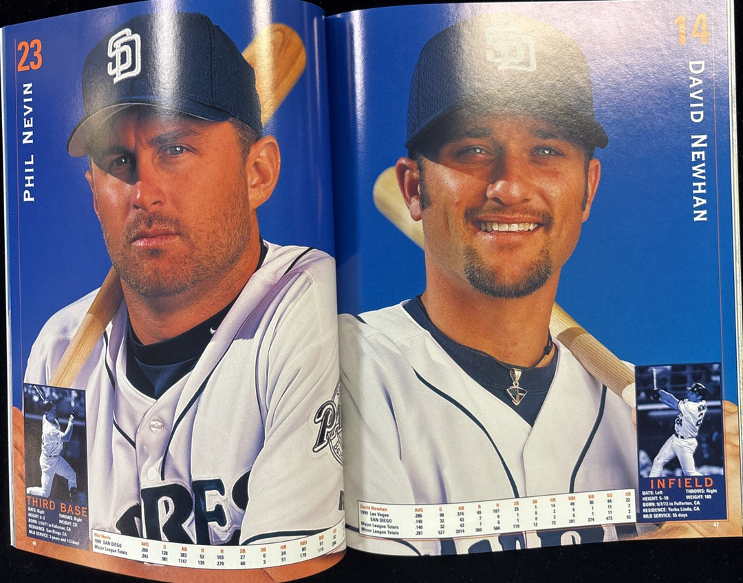 2000 San Diego Padres Official Team Yearbook