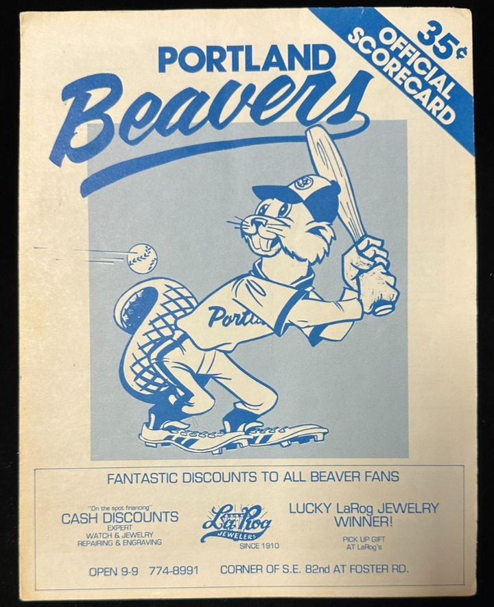 May 15, 1978 Portland Beavers & Tucson Toros Program, Ticket Stub & Clipping